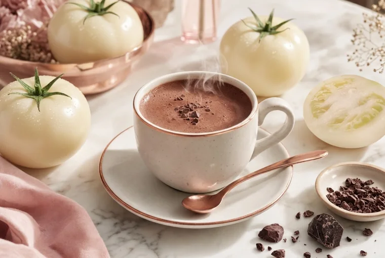 DMAGIA Hot Choco dengan Tomato Putih